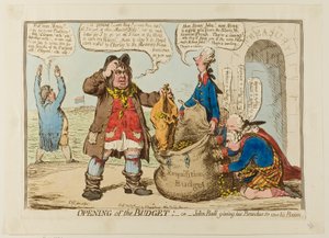 予算発表 作： James Gillray