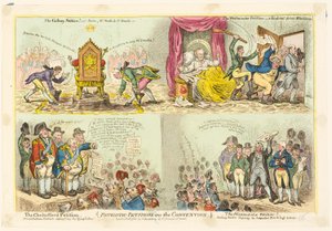 条約に関する愛国的請願 作： James Gillray