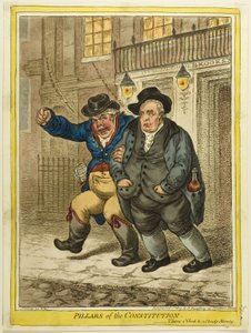 憲法の柱 作： James Gillray