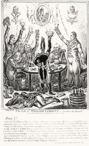 パブ自身が書いた、The William of William Cobbettのプレート7。 H・ハンフリー作、1809