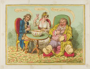 パンチは痛風、疝痛、下痢を治す 作： James Gillray