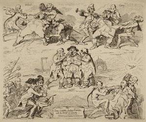 Sans-Culottes、自由のパンでヨーロッパを養う、1月12日公開 作： James Gillray