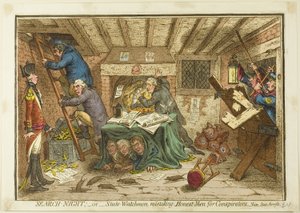 サーチ・ナイト 作： James Gillray