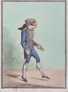 ハンナハンフリーによって1800年に出版された「So Skiffy-Skipt-on、with wonted grace」（手描きのエッチング）