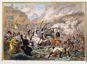 1808年にハンナハンフリーによって出版されたスペイン語愛国者、フランスバンディッティを襲撃（アクアチントでエッチング）