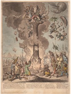 エジプトへのフランス遠征に関する漫画、1799 Siege de la Colonne de Pompee / さらし台の科学 (オブジェクトのタイトル)