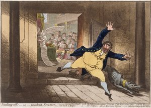 1798年にハンナハンフリーによって公開された盗み出し、または慎重な決定（アクアチントを使った手描きのエッチング）