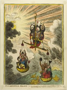 キャビネット・バランス 作： James Gillray