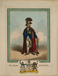 ナイル川の英雄、1878年 作： James Gillray