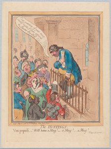 ハスティング。 Vox Populiマグカップもあるマグカップ！マグ！、パブ。 1796年（手描きの彫刻）
