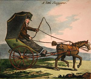 The Little Snuggerer (coloured engraving) 作： James Gillray