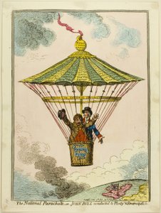 ナショナルパラシュート 作： James Gillray