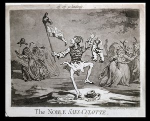 1794年にハンナハンフリーによって発行された高貴なサンスキュロット