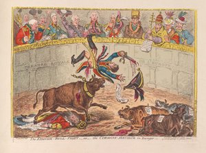危険、パブのスペイン闘牛またはコルシカマタドール。 1805（手描きの彫刻）