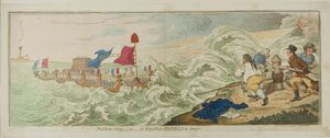 立ち上がる嵐 作： James Gillray