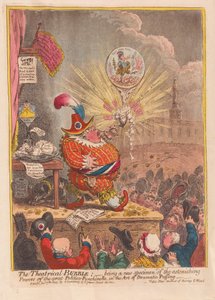 Theatrical Bubble：Art of Dramatic Puffing（パブ）の偉大なPolitico-Punchinelloの驚くべき力の新しい見本です。 1805（手描きの彫刻）