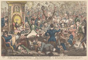 ユニオンクラブ 作： James Gillray