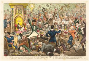 ユニオンクラブ 作： James Gillray