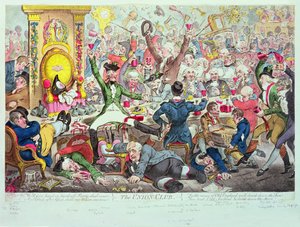 ユニオンクラブ 作： James Gillray