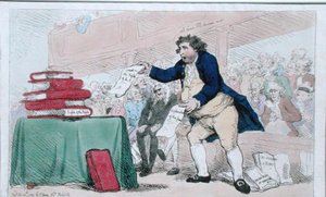1788年にS.W.Foresが出版した「The Word Eater」（手彩色エッチング）。 作： James Gillray