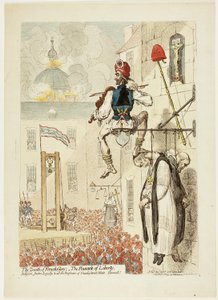 フランスの栄光の頂点。 自由の頂点 作： James Gillray