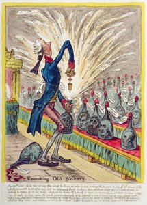 アンコーキングオールドシェリー、1805年にハンナハンフリーによって発行された（手描きのエッチング）