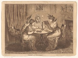 女性はホラー小説を読む テイルズ オブ ワンダー！ (アイテムのタイトル) 作： James Gillray