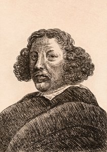 1817年にロンドンで出版された「オーセンティックオリジナルからの有名な画家の75の肖像画」のイラスト、ハーマンサフルベン