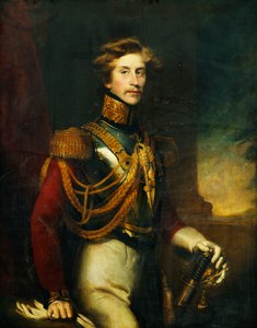ライフガードの制服を着たArthur Vansittart、4分の3の長さの肖像画、