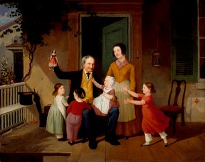 祖父の訪問、1850年頃 作： James Goodwin Clonney
