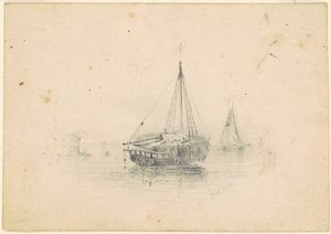 アンカーのボート 作： James Goodwyn Clonney
