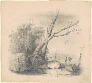 岸辺の人物 作： James Goodwyn Clonney