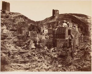 マル・サバ修道院、1855年頃。1855年（写真）