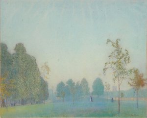公園のシーンとタワー、1912 作： James Hamilton Hay