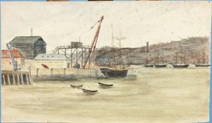 トリニティボーイハウス（紙に水彩、ボディカラー、鉛筆を貼り付けたもの） 作： James Henry Cleet