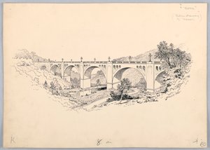 橋、1908 年 5 月 13 日、ワシントン貿易委員会の夕食会のデザイン