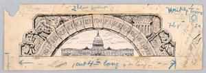 アメリカ合衆国議会議事堂、13 州のアーチの下