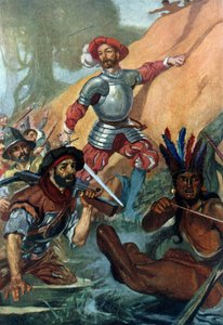 彼は最前列で大胆に戦った 作： James Henry Robinson