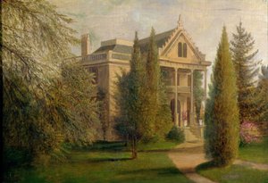 ダンガンマナーハウス、スタテンアイランド、1876年のビュー 作： James Henry Wright