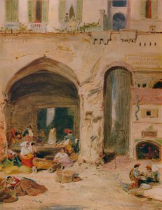 ジェノヴァの中庭、1850年、1935年