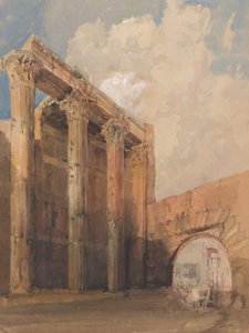 マルス・ウルトルの神殿、ローマ、1840-45年 作： James Holland