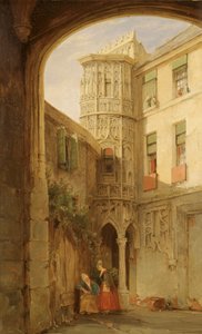 フィリップ・ル・ベルの宮殿の跡」1835年