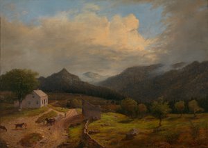 1855年、バーモント州ニューボストンのタバーン。 作： James Hope