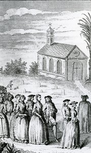 1742年に出版されたヘンリーフィールディングの「ジョセフアンドリュースと彼の友人アブラハムアダムスの冒険の歴史」のイラスト 作： James Hulett