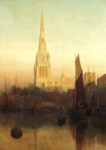 セント・メアリー・レッドクリフ、ブリストル、1886年頃（油彩・キャンバス 作： James Jackson Curnock