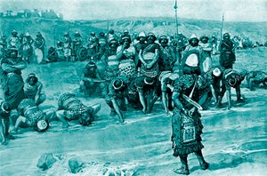 ギデオンが三百を選ぶ by Tissot -Bible 作： James Jacques Joseph (after) Tissot