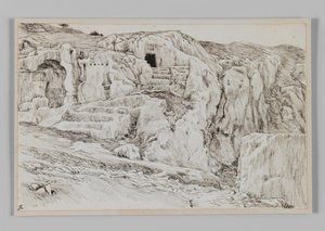 古代の墓、ヒンノムの谷、主イエス・キリストの生涯のイラスト 作： James Jacques Joseph Tissot