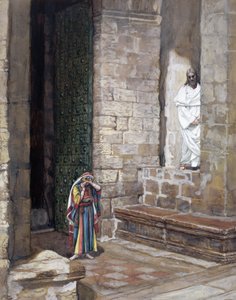 そして、イエスは一人にされ、女性の真ん中にいた、キリストの生涯の挿絵、1886-94年（板紙にトイレとガッシュ） 作： James Jacques Joseph Tissot