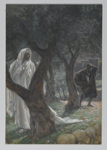 聖ペテロへの私たちの主の御出現、私たちの主イエス・キリストの生涯からの挿絵、1886-94（紙の黒鉛の上にトイレ）