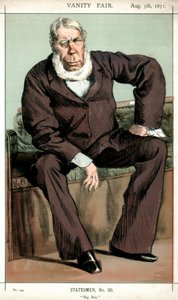 ビッグベンジョージベンティンク、イギリスの政治家、1871年。 作： James Jacques Joseph Tissot